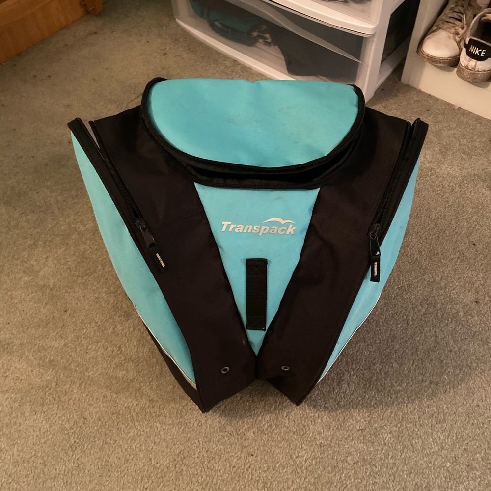 Transpack ski bag aqua
